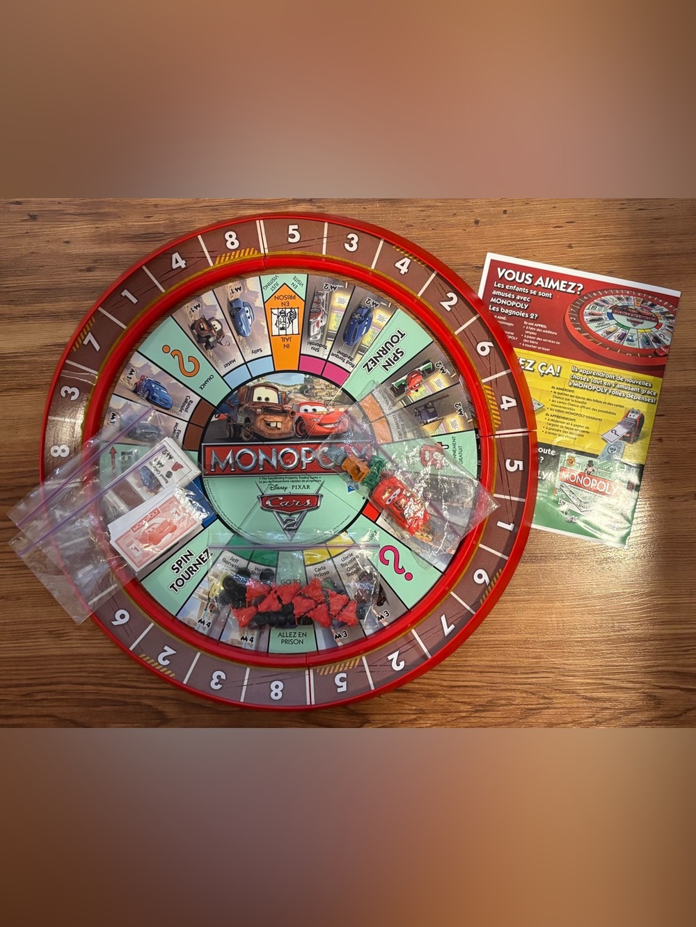 Cars2 Monopoly Board Game